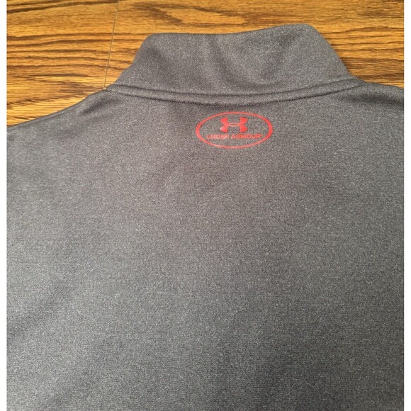 Under Armour Men's Large Full Zip Light Jacket Gray & Red SN: 1248905 2014 - Picture 11 of 15